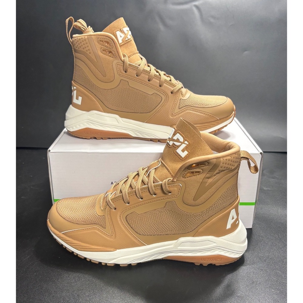 APL TechLoom Defender High Top Sneakers Tan/Ivory/Gum Women's Size 7 MSRP $350